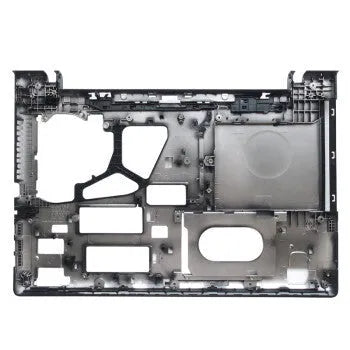 Lenovo G50 series laptop display bottom case replacement part, black plastic shell.