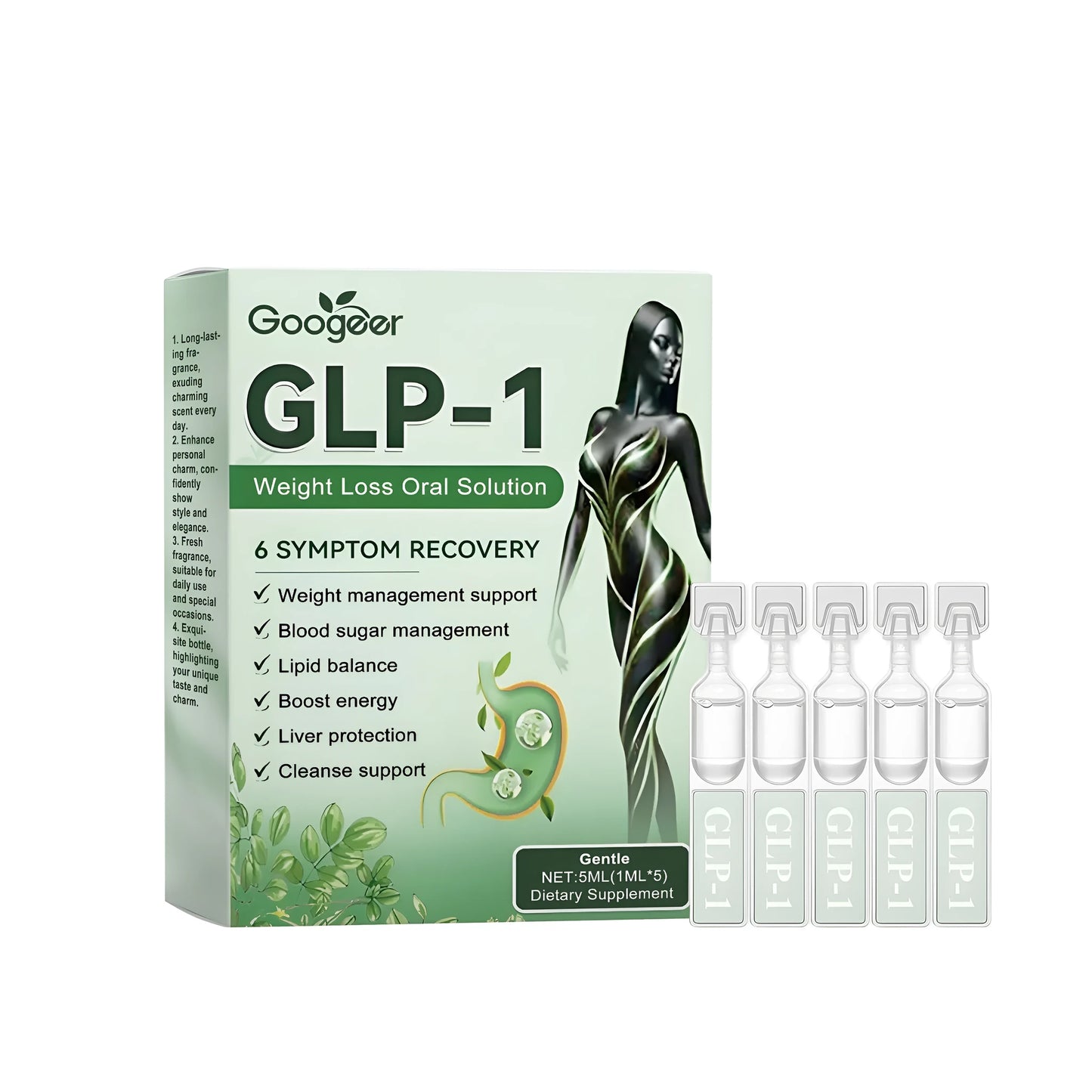 5ml dropper bottle of Healthy Body Balance herbal supplement liquid drops