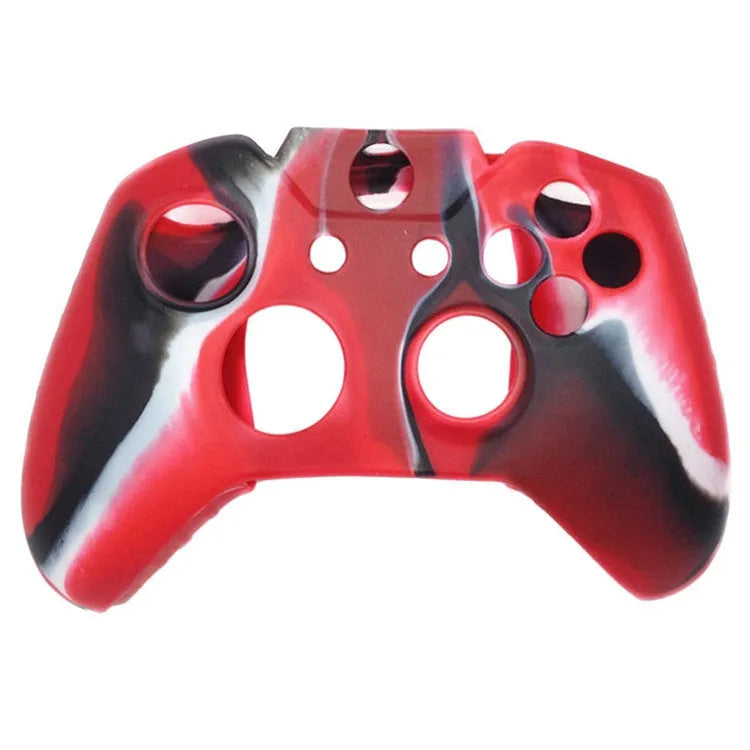 Xbox One controller with a soft transparent silicone case in a camouflage colour option.