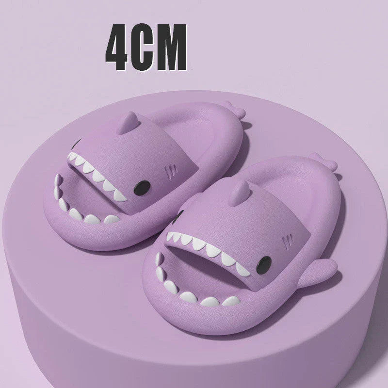 Cozy shark-themed slippers made of premium EVA material for indoor and outdoor wear