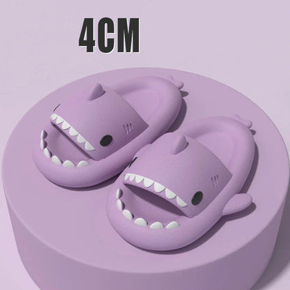 Cozy shark-themed slippers made of premium EVA material for indoor and outdoor wear