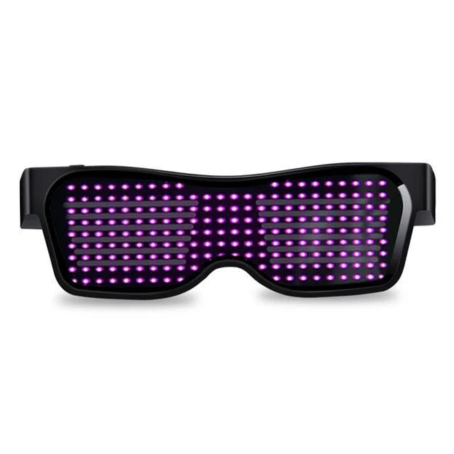 Multicolor LED Glasses with dynamic flashing lights, perfect for parties and events