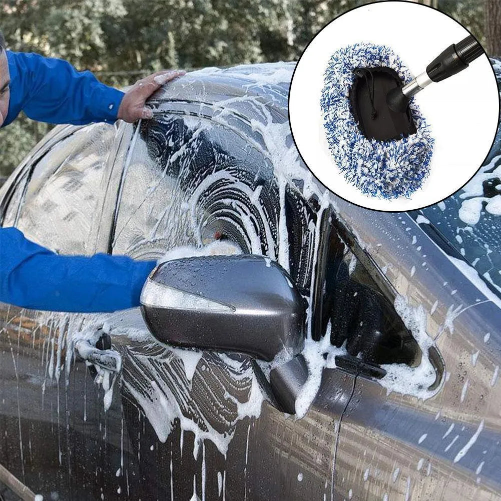 Car wash mop replacement cloth cover for long handle flat mop brushes