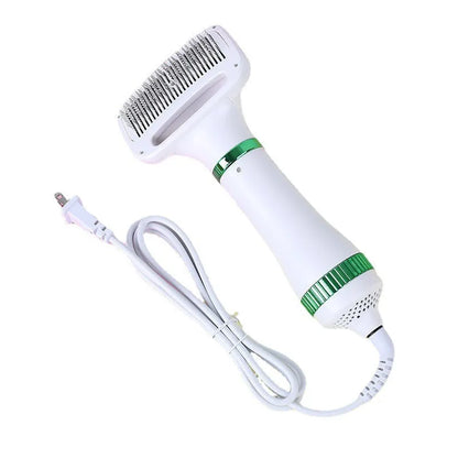 Second-generation pet hair dryer comb with integrated grooming and one-click hair removal function