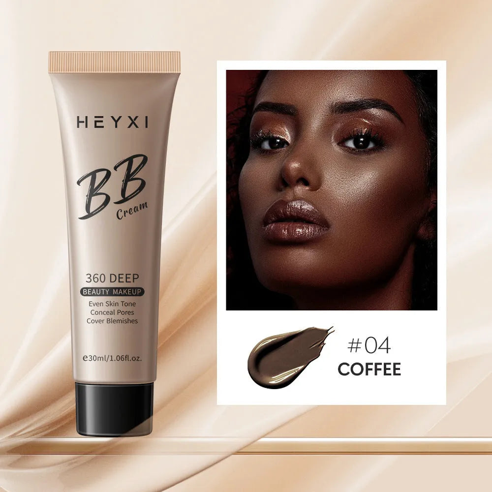 Waterproof BB cream in four colour shades 01 02 03 04 for all skin types