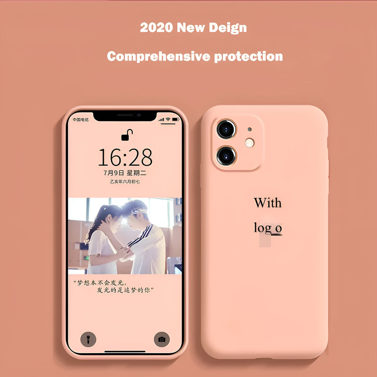 Silicone iPhone 11 Pro Max case in solid colour options including begonia, black and camellia red