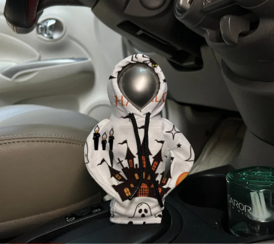 Halloween car gear decorative polyester handle rod cover, loose fit, single pack