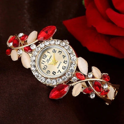Vintage round dial quartz watch in royal blue, colourful, orange, purple, and red options