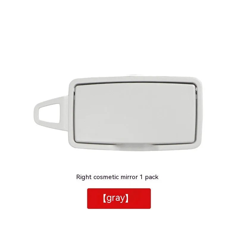 Mercedes-Benz GLE sun visor cosmetic mirror cover in black ABS+PC material showing front view.