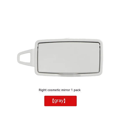 Mercedes-Benz GLE sun visor cosmetic mirror cover in black ABS+PC material showing front view.