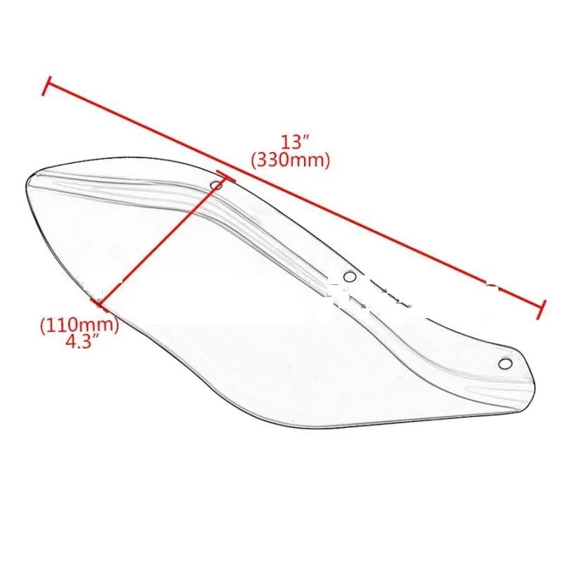 Pair of black ABS plastic side wing head covers for a Harley-Davidson Glide motorcycle.