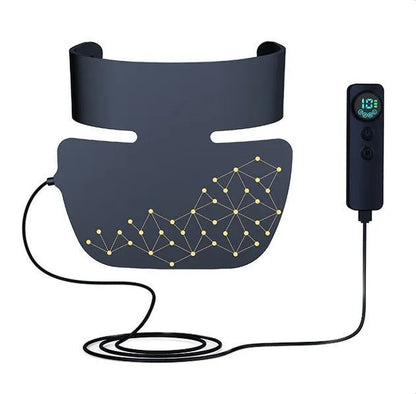 Black LED photon beauty mask for face and neck light therapy treatment at home