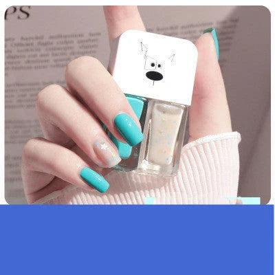Dual-Tone Nail Polish Set with 10 vibrant shades, featuring long-lasting, quick-drying, and fade-resistant formula infused with nourishing calcium-based oil