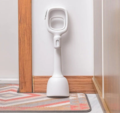 White ABS pet excrement pickup tool with mountaineering buckle