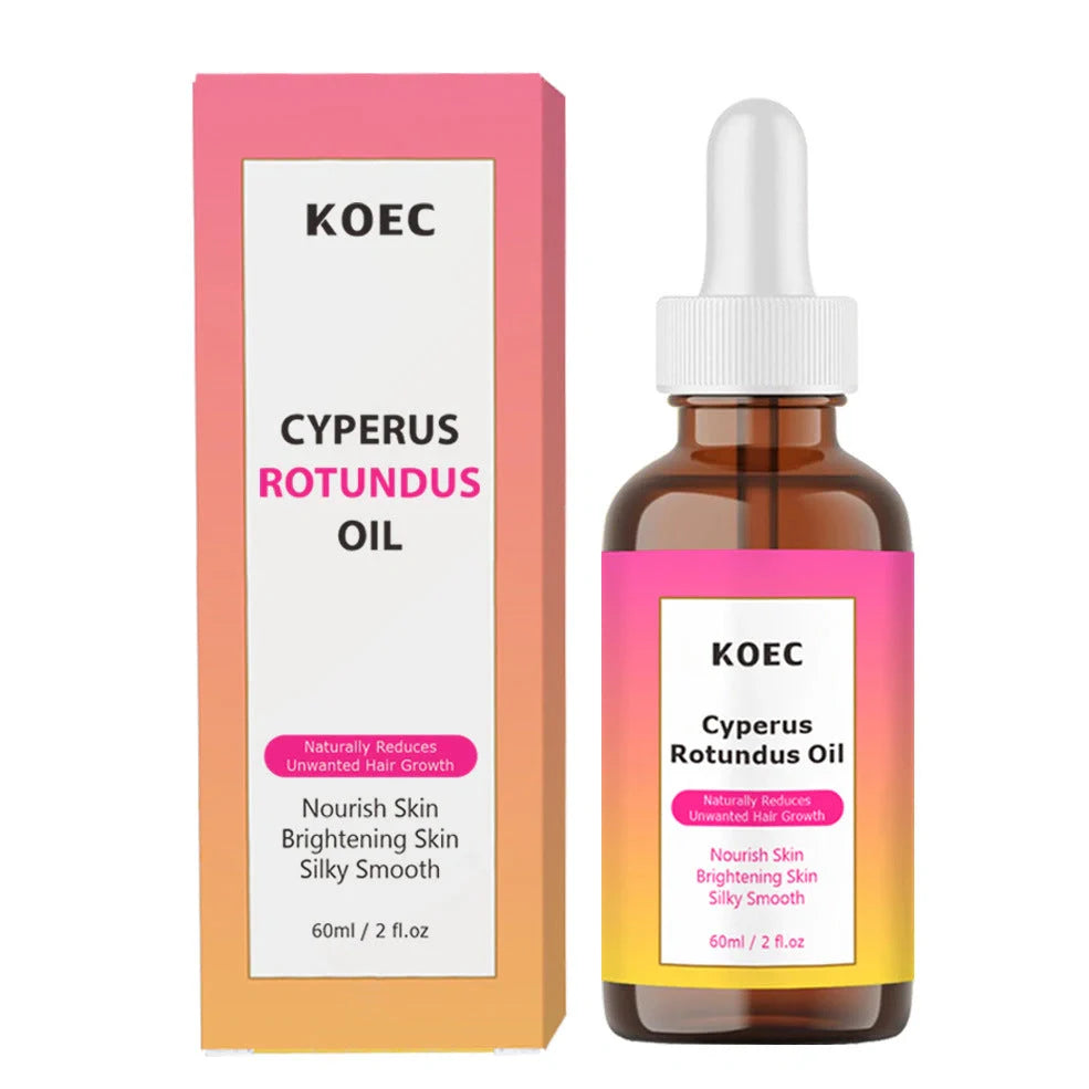 Cyperus Tuber Gentle Body Care Massage Oil bottle with 60ml capacity and natural plant extract formula