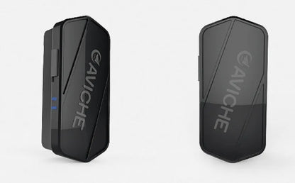 Black portable wearable air purifier necklace showing compact design.