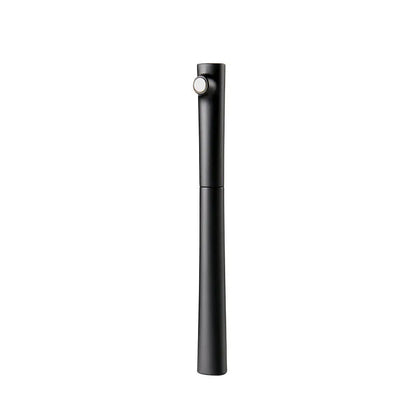 Designer fountain pen with 0.7mm stainless steel nib in black or white resin pen holder