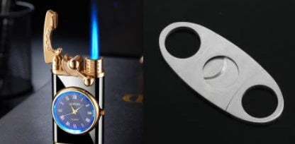 Multipurpose Butane Lighter and Wrist Watch Combo with Adjustable Flame, Durable Construction, and Stylish Design