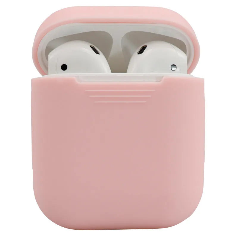 Silicone protective cover for AirPods 2 wireless earbud case in various colours