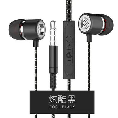 Fanbiya S1 black ear hook earphones with inline microphone and control module on the cable.