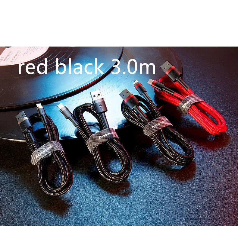 USB-C to Lightning fast charging cable for iPhone with gold connector in 0.5m, 1m, 2m and 3m length options