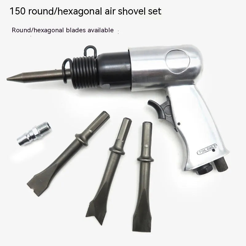 150mm pneumatic air hammer tool with hexagonal and round handle options for rust removal applications