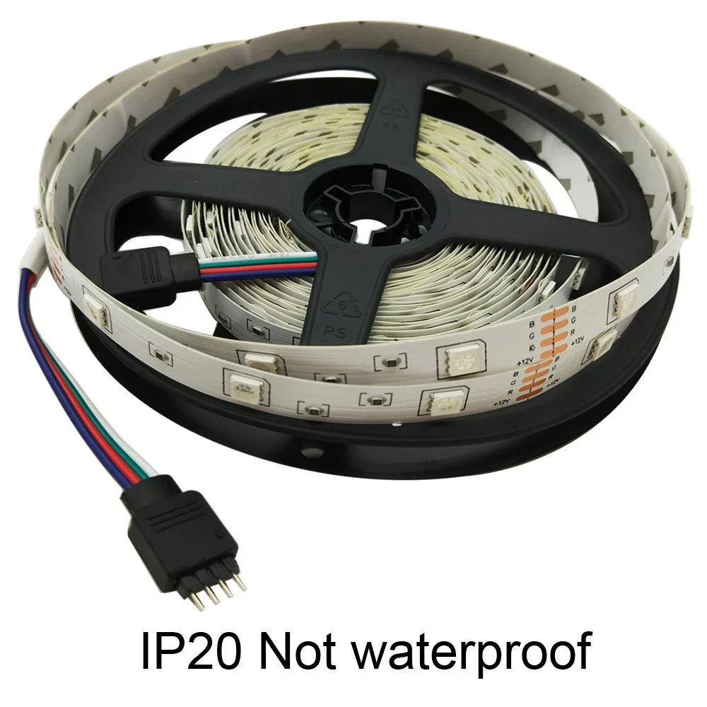 Premium RGB LED strip lights with customisable colour options and waterproof design