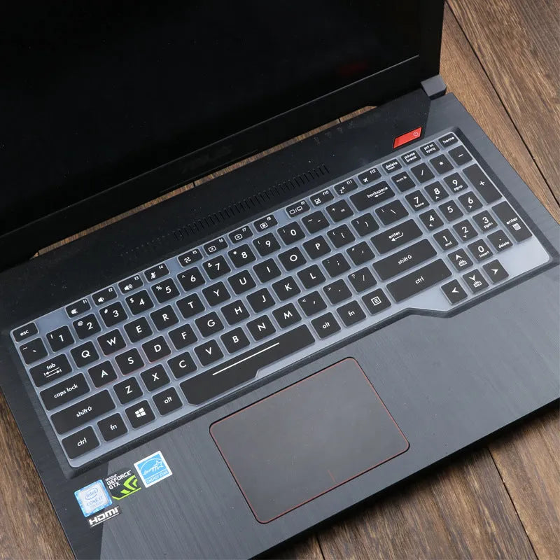 ASUS Flight 15.6-inch laptop keyboard protective film cover in translucent colour on keyboard