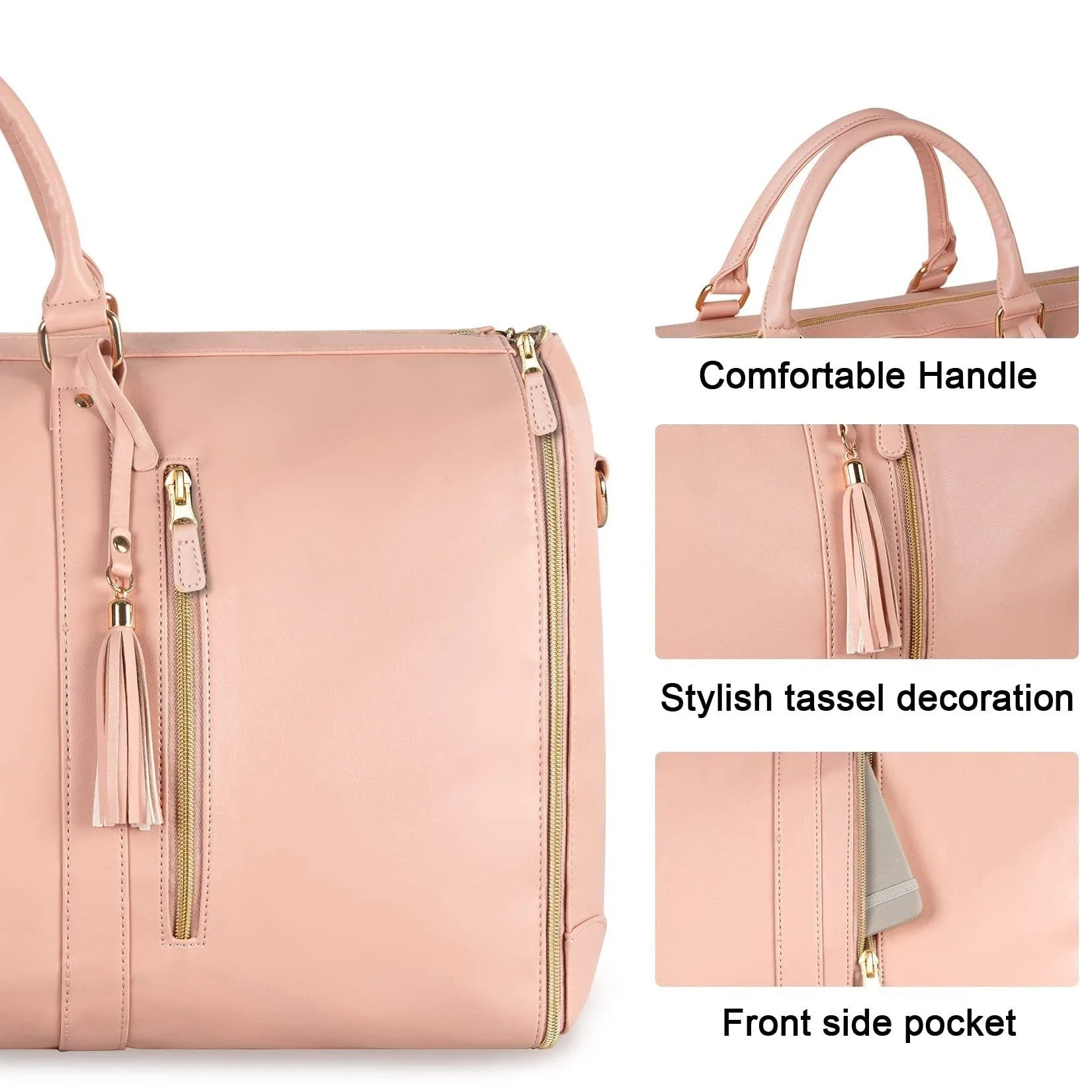 Stylish and durable carry-on travel bag with convenient organization pockets and versatile storage options