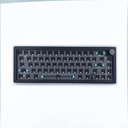 Custom DIY mechanical keyboard kit with RGB backlighting in seven colour options