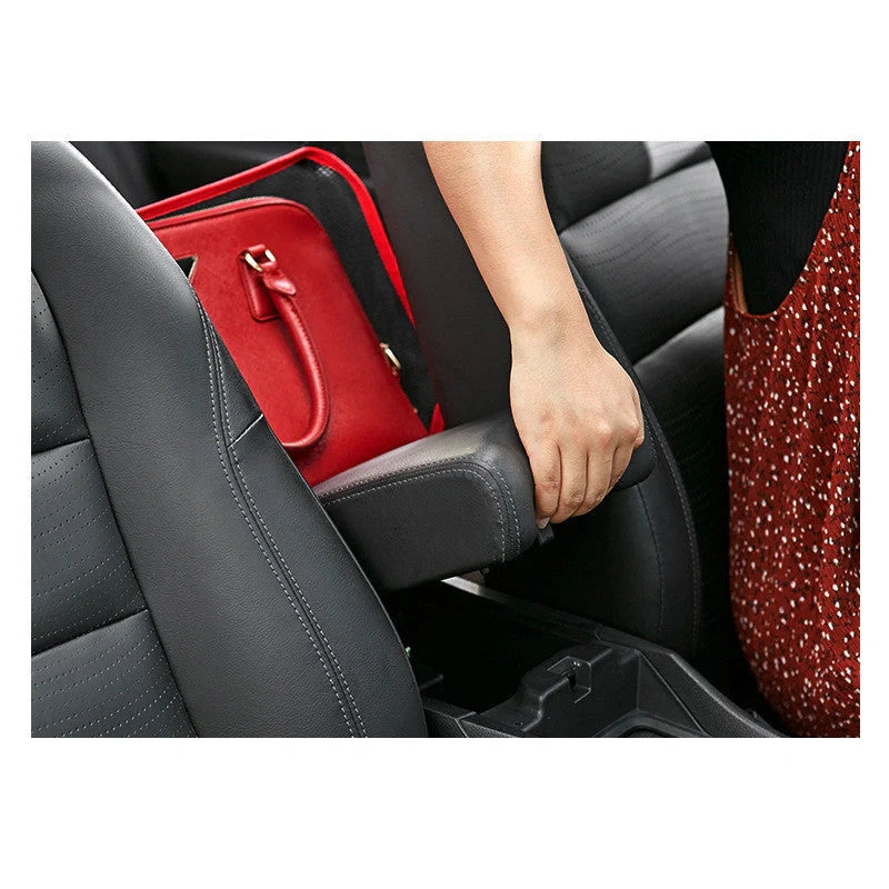 Car mesh bag organiser in red and black, dimensions 40x12x26cm