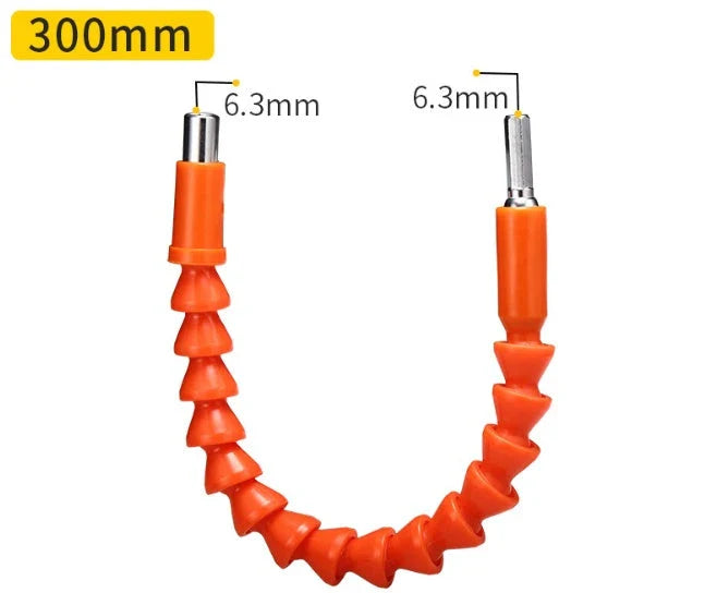 Flexible Cobra Shaft, a versatile power tool accessory that can be bent to access tight spaces for DIY projects, home repairs, and maintenance tasks.