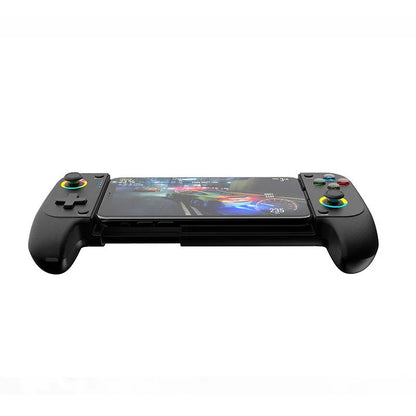 Bluetooth mobile gaming controller with adjustable stretching mechanism for smartphones