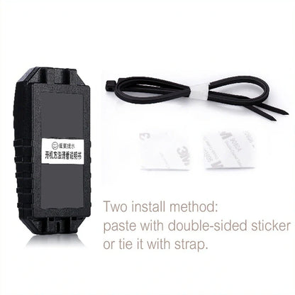 Electric vehicle remote alarm with black PC case and installation accessories