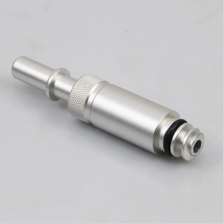 Silver metal transmission refuelling joint tool for manual transmission fluid transfer with VAS6262-9 compatibility