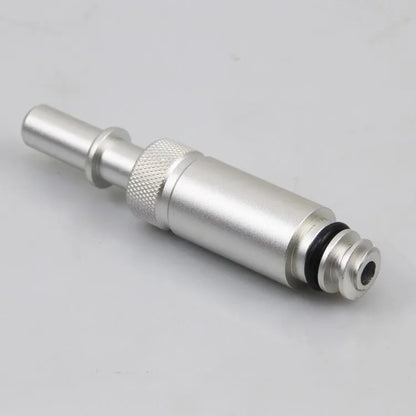 Silver metal transmission refuelling joint tool for manual transmission fluid transfer with VAS6262-9 compatibility