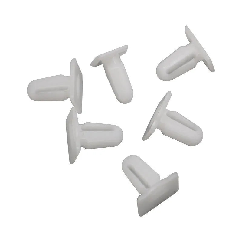 Pack of 60 D318 colour PA66 plastic automobile trim panel clips and fasteners.