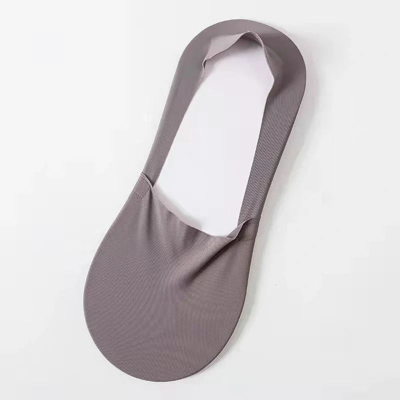Stylish women's non-slip silicone socks in various colours for fashion and safety