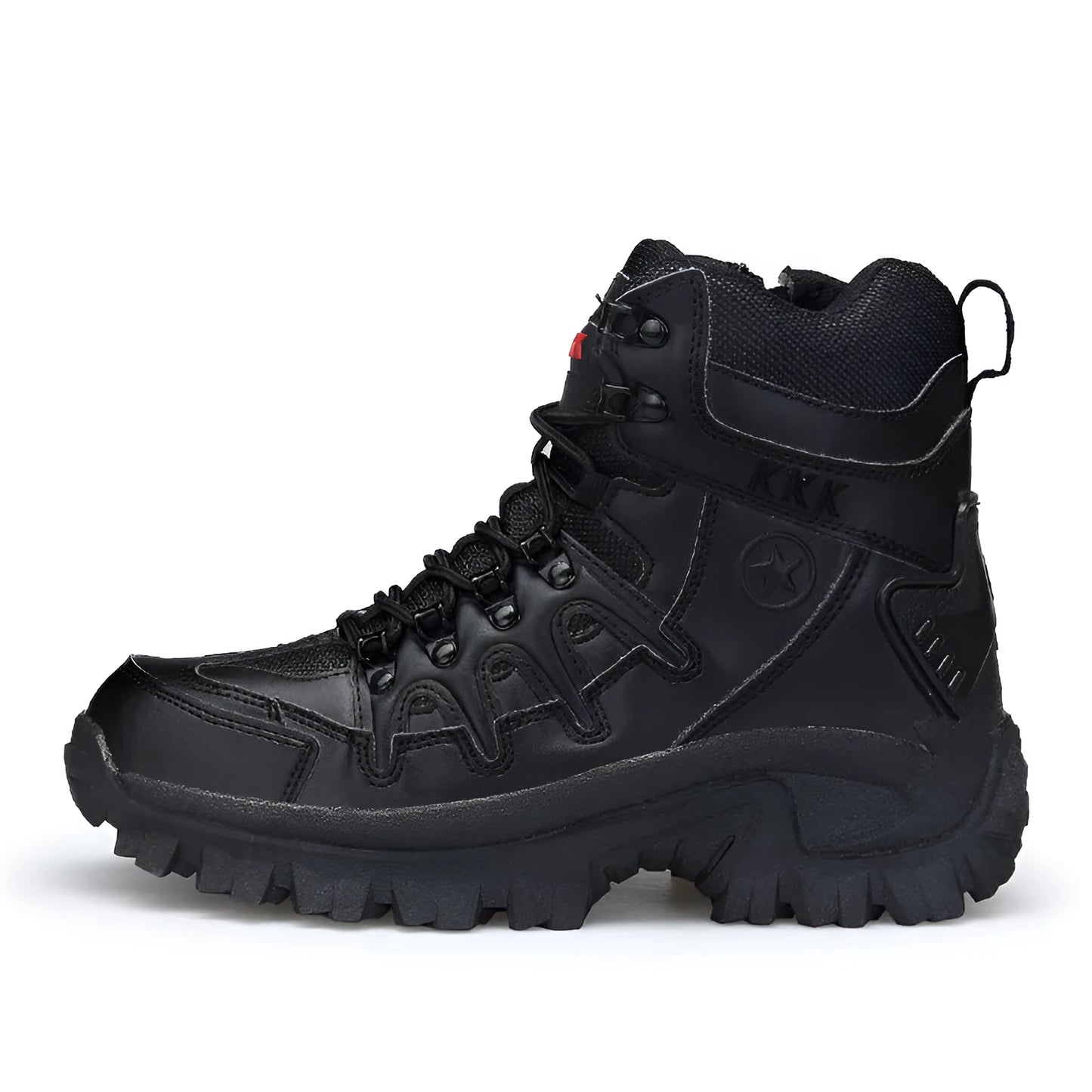 US Army Delta Tactical Boots in black or sand colour with non-slip rubber soles for outdoor use