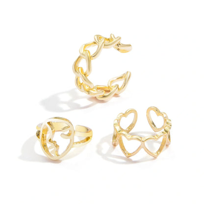 Stylish adjustable butterfly couple rings in punk design, perfect for symbolising love and individuality.
