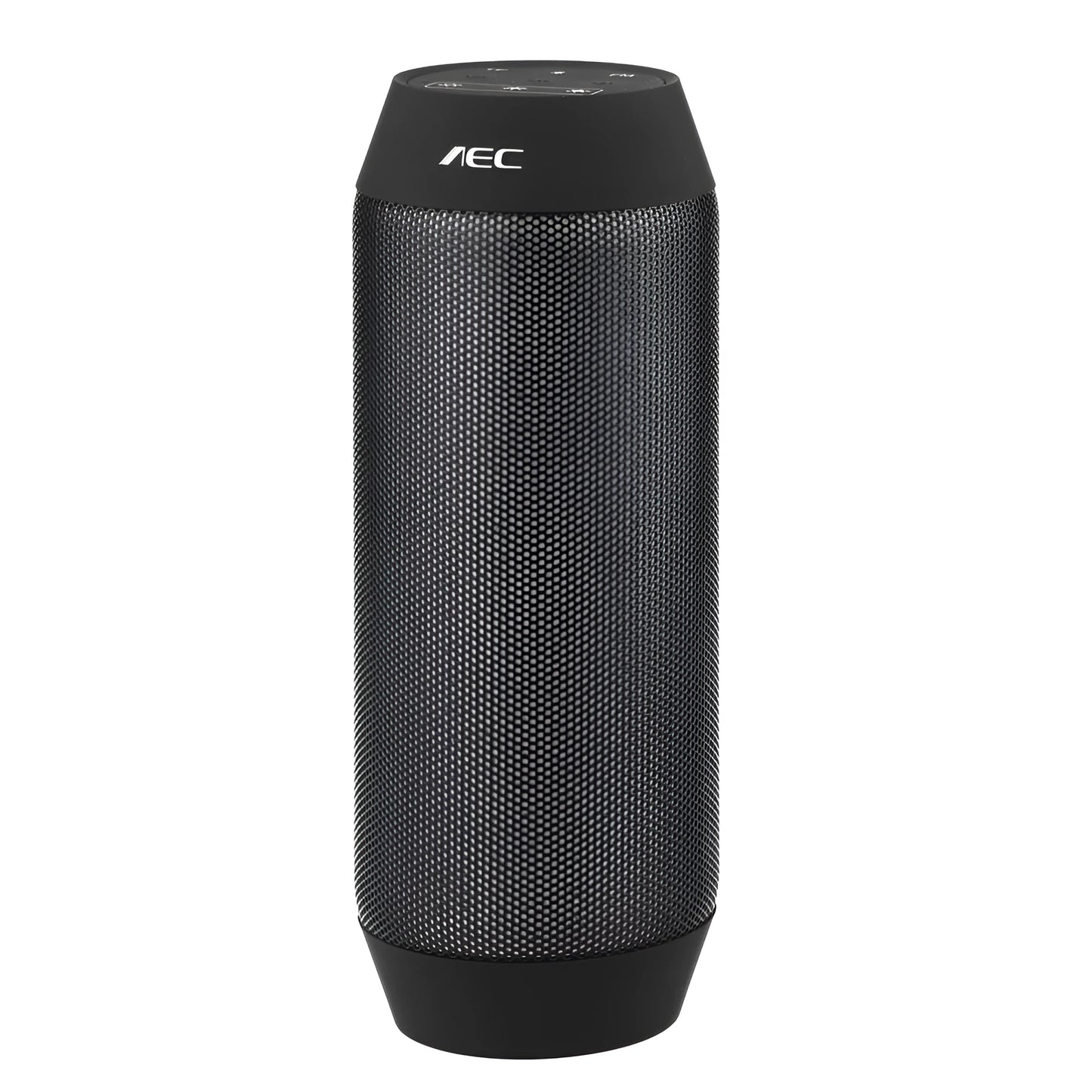 Mini portable Bluetooth stereo speaker with colour-changing lights in black or white options