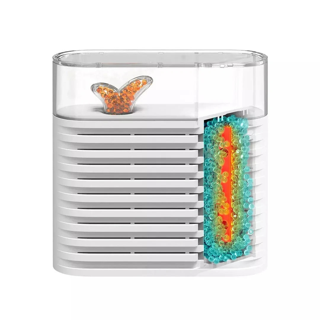 Recyclable Cabinet Dehumidification Box with visual moisture indicator and compact design