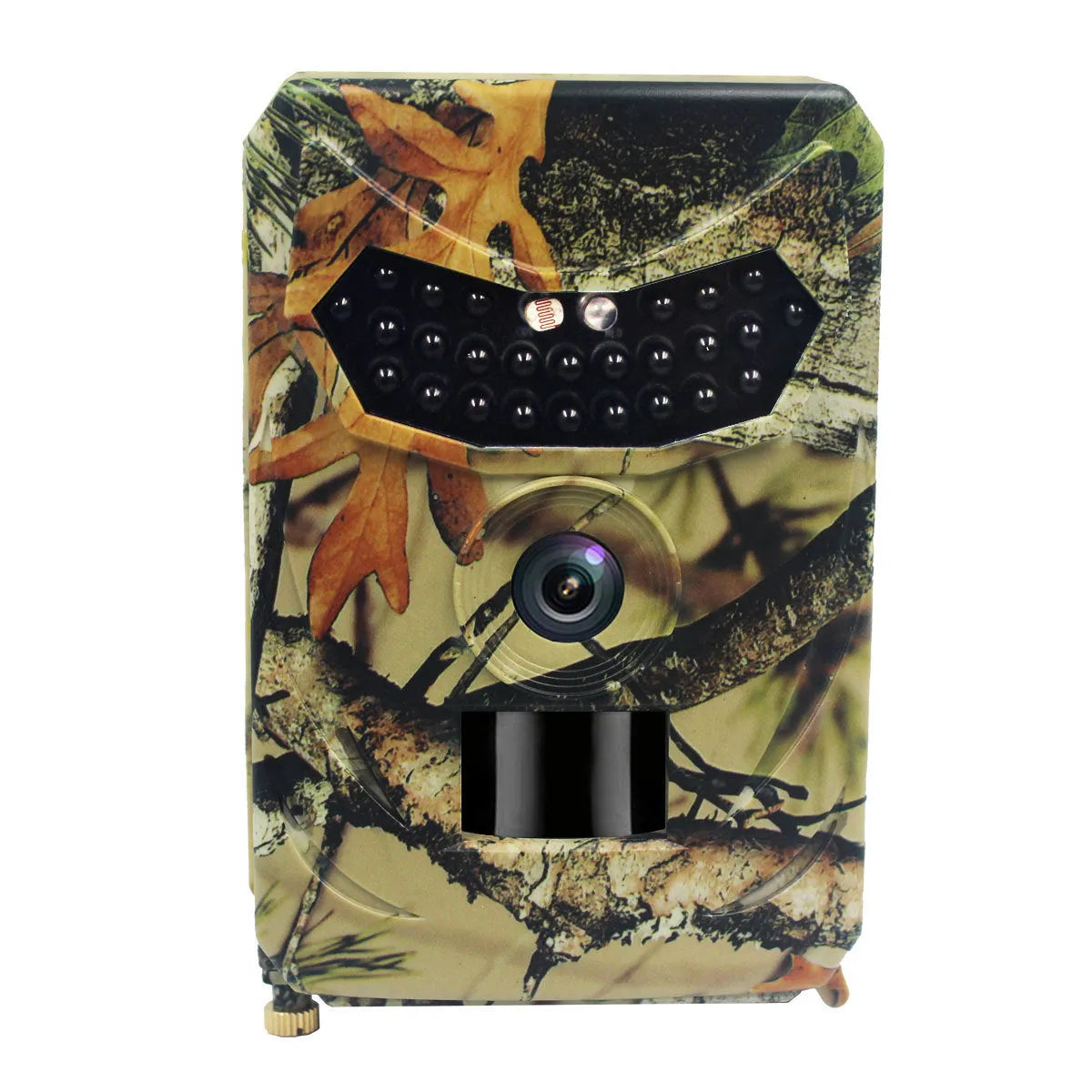 Yellow brown 16MP hunting game camera with infrared night vision and outdoor waterproof rating