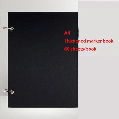 Premium sketchbook with high-quality marker paper in various colours and sizes