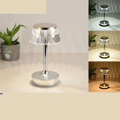 RAINCAP Crystal Table Lamp with USB charging and touch control in various colours