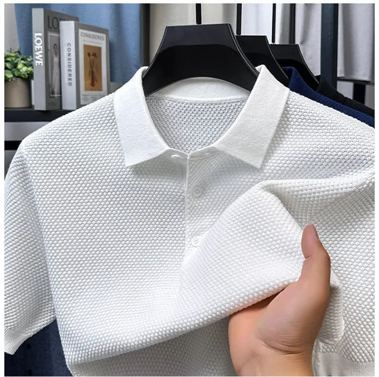 Loose fitting pure cotton short sleeve pullover in grey colour showing casual design