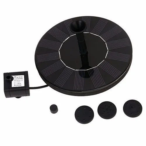 16cm circular solar fountain pump for garden water features