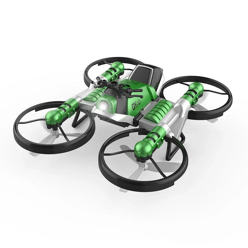 2-in-1 Foldable Drone and Motorcycle RC Toy with HD Camera for Aerial Photography and Ground Exploration