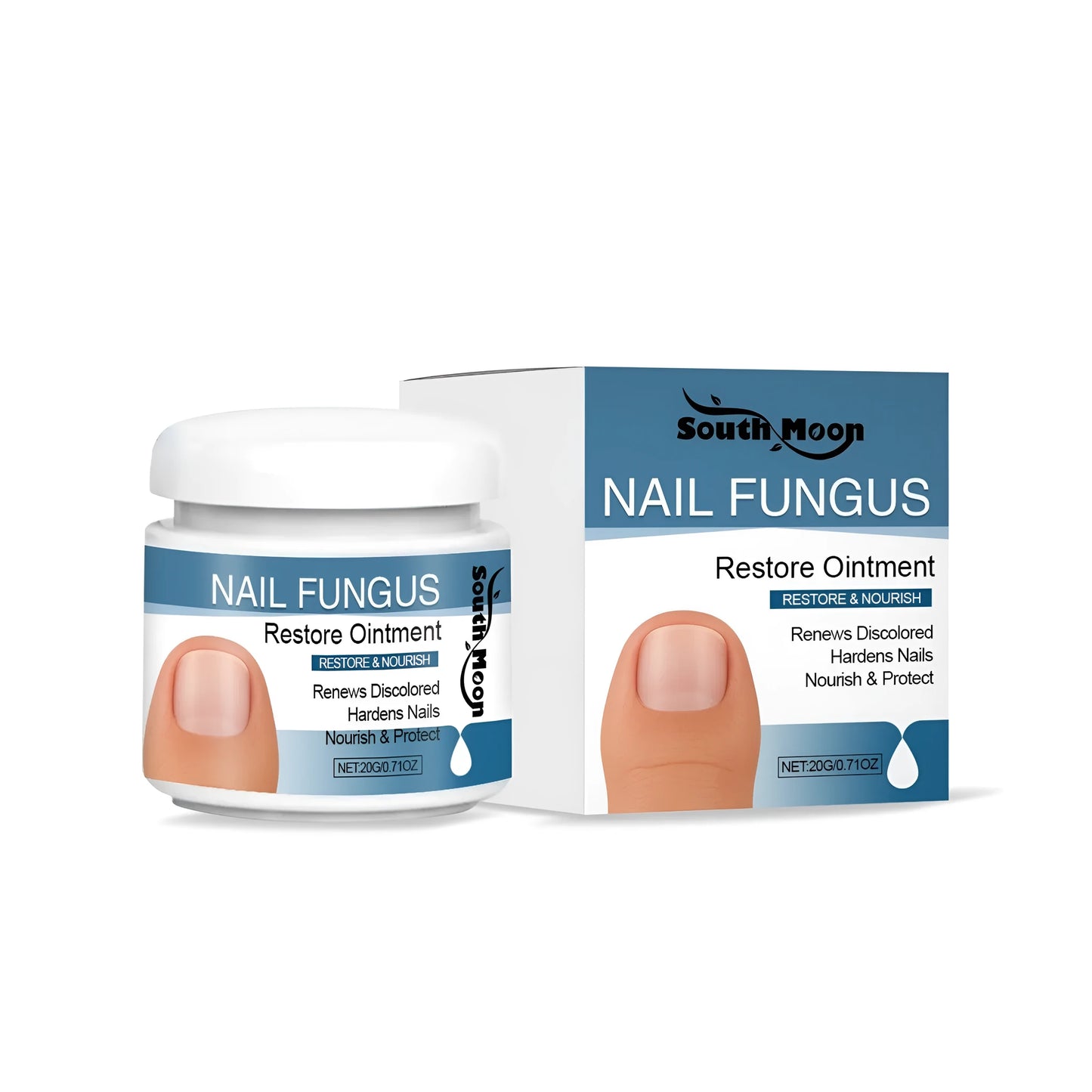 White tube of Whitenail Repair Cream for nail fungus treatment, 20g.