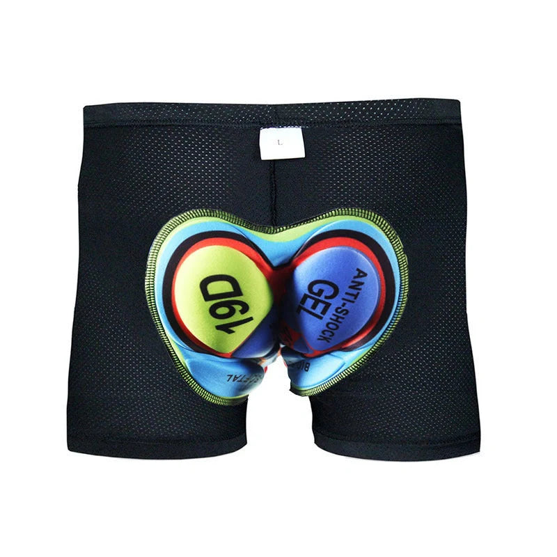 Cycling shorts with 3D gel pads for long-distance comfort and protection